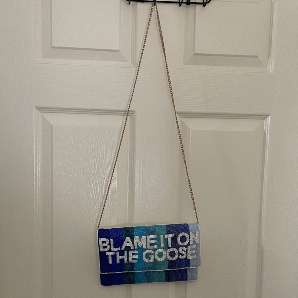 Blue Beaded bag